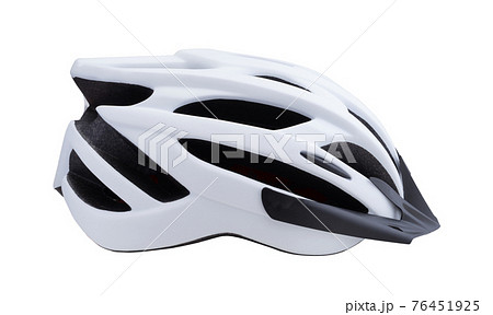 Bicycle helmet isolated on white. Bicycle helmet isolated on white. 76451925