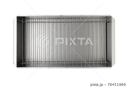 Steel smokehouse isolated on white. Steel smokehouse isolated on white. 76451969