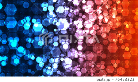 Colorful Circuit Polygon Technology background Hi-tech Digital and security Concept design,Free Space For text in put,Vector illustration. 76453323
