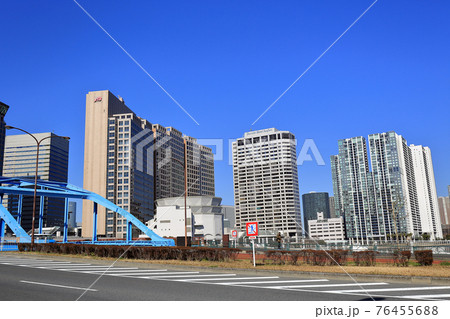 東京 品川区の都市風景 天王洲アイル 品川埠頭橋 東京 品川区の都市風景 天王洲アイル 品川埠頭橋 76455688
