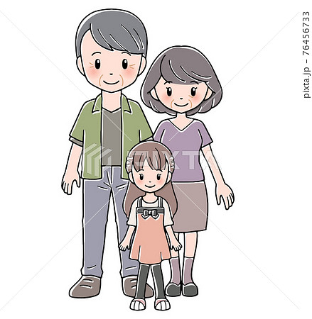 祖父母と孫（娘） 76456733