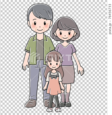 祖父母と孫（娘） 76456733