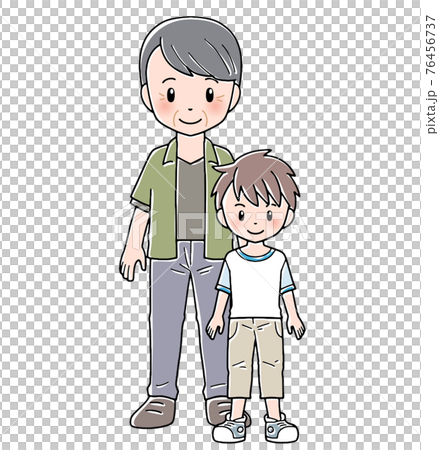 祖父と孫（息子） 76456737