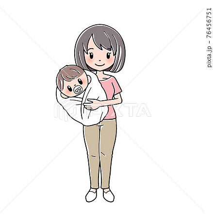 赤ちゃんと母親 76456751