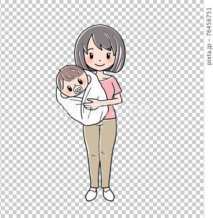 赤ちゃんと母親 76456751
