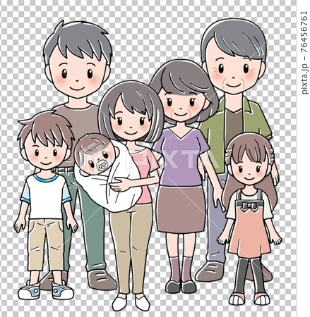 赤ちゃんと家族 76456761