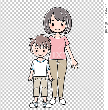 母親と息子 76456763