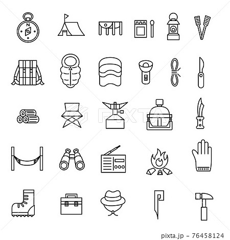 キャンプ道具　テント　飯盒　椅子　水筒　マッチ　バッグ等 76458124