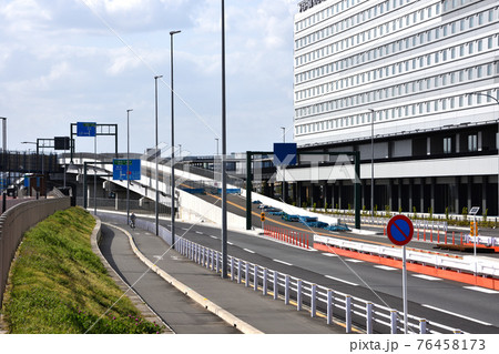 建設中の羽田連絡道路（仮称）の入口部分 76458173