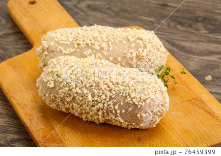 Raw chicken cutlet for roast Raw chicken cutlet for roast 76459399