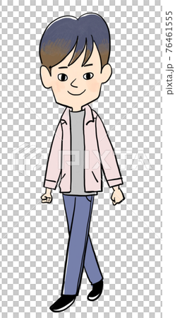 一個男人的全身圖片 76461555