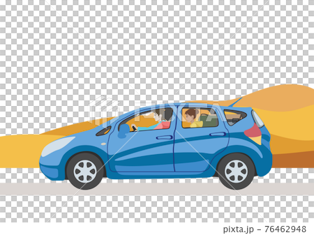 自動車に乗った女性たち 76462948