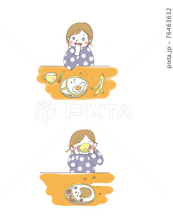 幼児 食事のイラスト素材