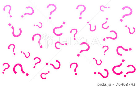 pink question marks