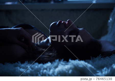 woman in moon light 76465130