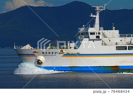 津軽海峡を航行する青函フェリーあさかぜ21 76468434