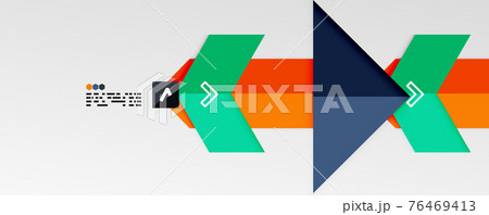 Shiny color triangles and geometric shapes vector abstract background 76469413