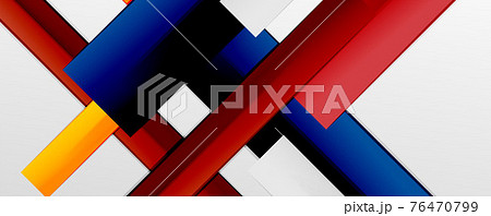 Color abstract lines trendy geometric background for business or technology presentation, internet poster or web brochure cover, wallpaper 76470799