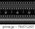 Seamless Black and white Asian Thai pattern vector 76471265