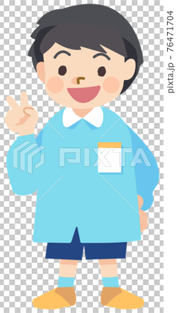 Children's boy playing peace Children's boy playing peace 76471704