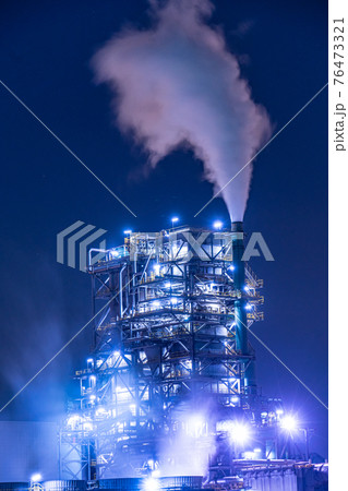 川崎・京浜工業地帯の工場夜景 川崎・京浜工業地帯の工場夜景 76473321