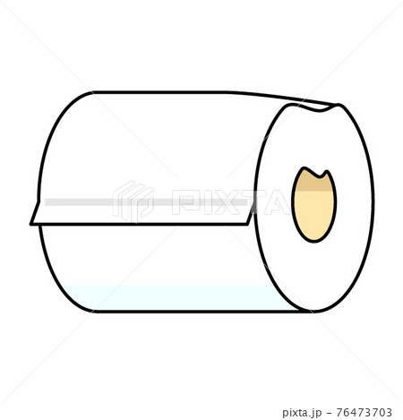 芯の潰れたトイレットペーパー 芯の潰れたトイレットペーパー 76473703
