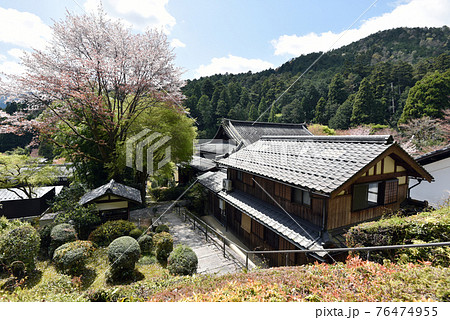 春の寂光院 建礼門院徳子大原西陵からの風景 京都市大原 春の寂光院 建礼門院徳子大原西陵からの風景 京都市大原 76474955
