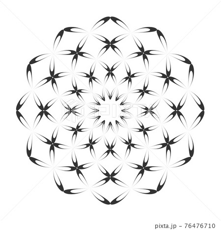 Abstract decorative geometric circle pattern. Abstract decorative geometric circle pattern. 76476710