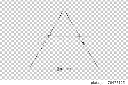 用剪刀剪線並剪下字母 用剪刀剪線並剪下字母 76477125