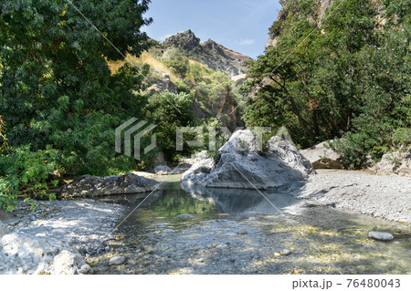 Raganello Gorges from Devil bridge in Civita, Calabria 76480043