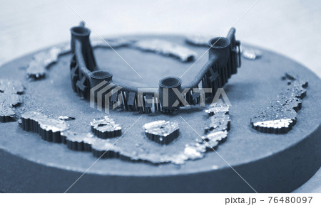 Object printed on a laser sintering machine Object printed on a laser sintering machine 76480097