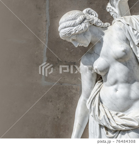 Ancient statue of a sensual naked Renaissance Era woman with gradient background and paste space in Potsdam, Germany Ancient statue of a sensual naked Renaissance Era woman with gradient background and paste space in Potsdam, Germany 76484308