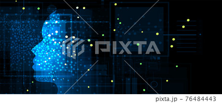 Abstract Artificial intelligence. Cloud computing. Machine learning. Technology web background. Virtual concept Abstract Artificial intelligence. Cloud computing. Machine learning. Technology web background. Virtual concept 76484443