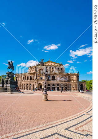 Historical and touristic center in Dresden downtown and State Opera House, Dresden, Germany, summer. Historical and touristic center in Dresden downtown and State Opera House, Dresden, Germany, summer. 76484765