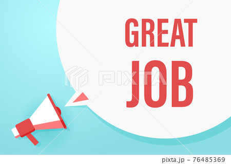 Flat megaphone with speech bubble and phrase Flat megaphone with speech bubble and phrase 76485369