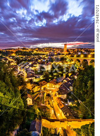 Cityscape of Fribourg in Switzerland 76487071