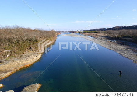 拝島橋から見た多摩川 76487942