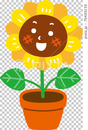 Mini sunflower <with face> 76489239