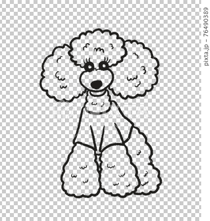 stick figure poodle