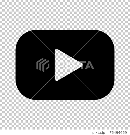 動画 ライブ配信 再生 アイコン シルエット のイラスト素材