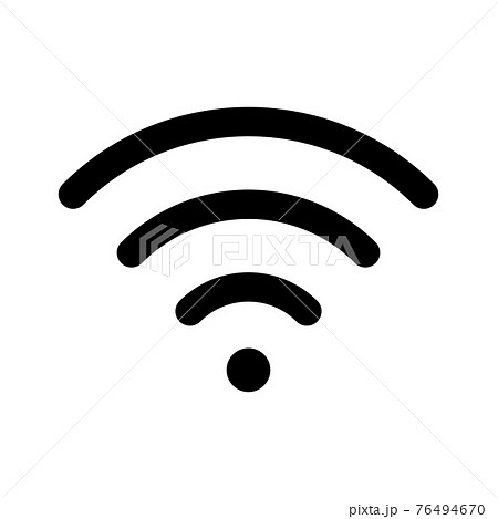 Wifi インターネット ネットワーク 無線 アイコン シルエット のイラスト素材