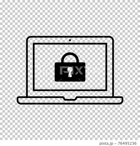 Key security password PC icon (line version) Key security password PC icon (line version) 76495236