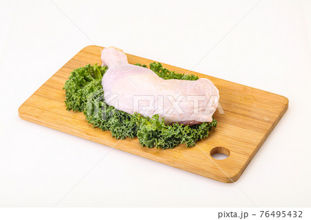 Raw chicken leg for cooking Raw chicken leg for cooking 76495432