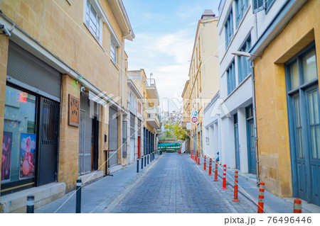 キプロス ニコシアのグリーンライン付近の写真素材 キプロス ニコシアのグリーンライン付近の写真素材