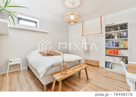 Interior of bedroom 76498578