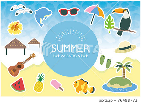 サマーバケーション　イラスト 76498773