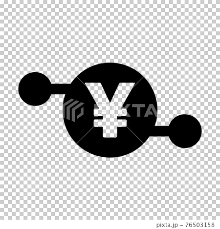 Digital Yuan symbol icon vector currency for digital transactions for asset and wallet in a flat color glyph pictogram illustration 76503158