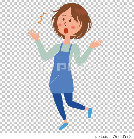 驚く　女性 76503550