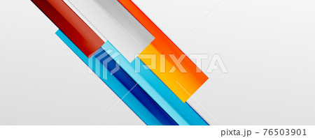 Color abstract lines trendy geometric background for business or technology presentation, internet poster or web brochure cover, wallpaper 76503901