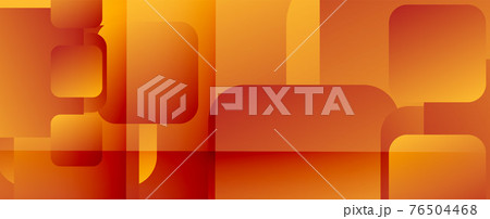 Square shapes composition geometric abstract background. 3D shadow effects and fluid gradients. Modern overlapping forms 76504468